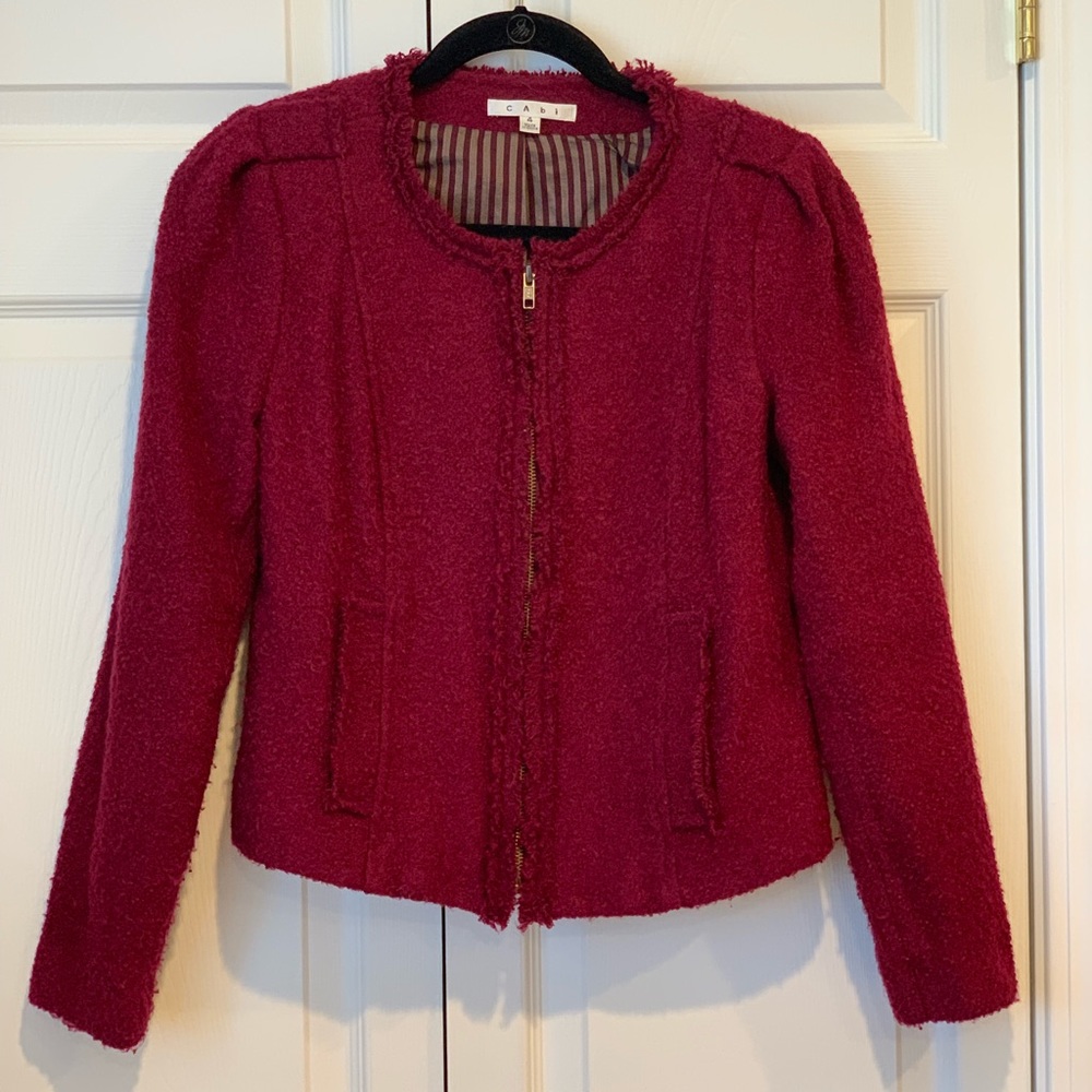 Burgundy Cabi Jacket